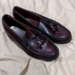 Bass burgundy loafers size 11 D